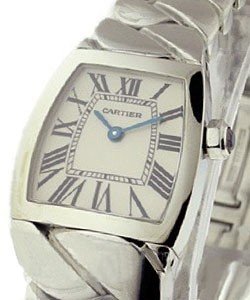 La Dona de Cartier  - Small Size in Steel On Steel Bracelet with Silver Roman Dial