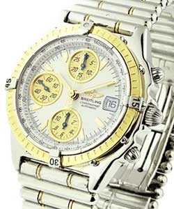 Chronomat with Bullet Bracelet circa 1990's 2-Tone on Bracelet with White Dial