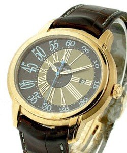 Millenary Selfwinding with Center Seconds Rose Gold on Strap with Two Tone Dial