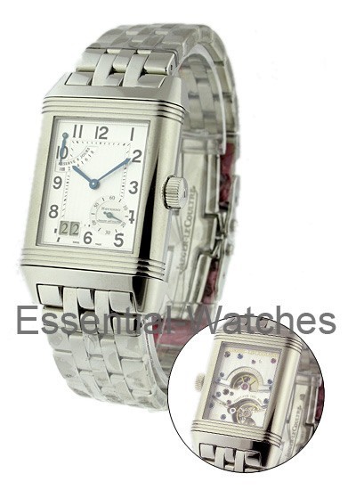 300.81.20 Jaeger - LeCoultre Reverso Grande Date Steel | Essential Watches