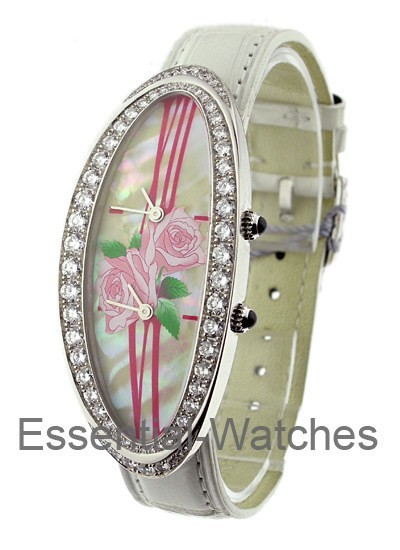 Corum Hand Painted Enal MOP Dial - Dual Time