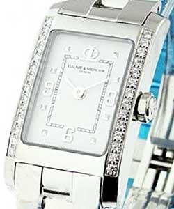 Hampton Classic - Partial Diamond Bezel Steel on Bracelet with White Dial