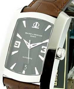 Hampton Milleis XL in Steel Steel on Strap with Black Dial 
