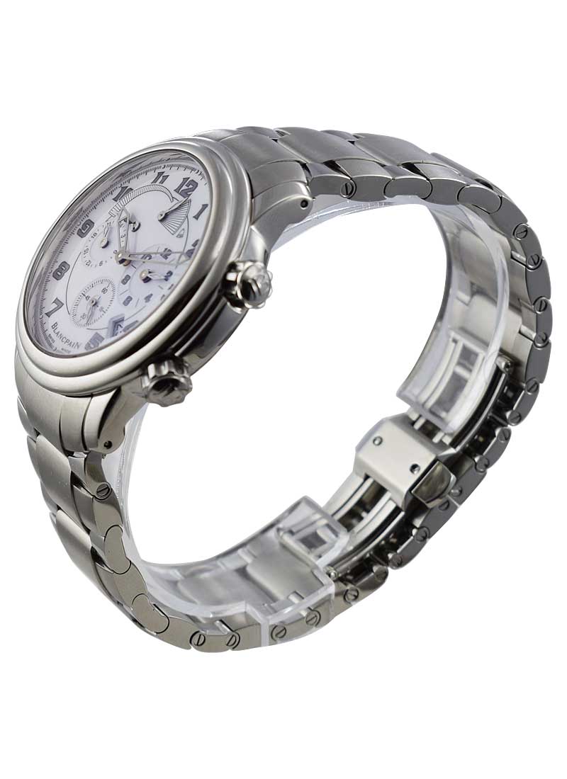 2041-1127M-71 Blancpain Leman Alarm GMT Steel | Essential Watches