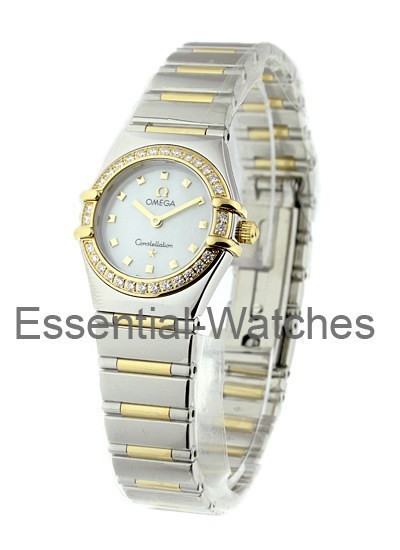 Omega Constellation My Choice in Steel with Yellow Gold Diamond Bezel
