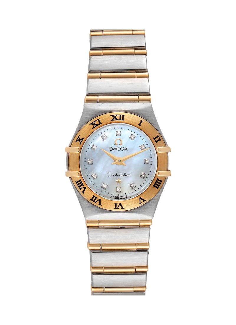 Omega Constellation 95 in Steel with Yellow Gold Bezel