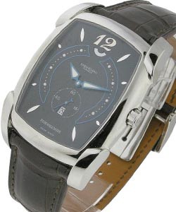 Kalpa XL Hebdomadaire Steel Case with Black/Blue Dial on Strap  