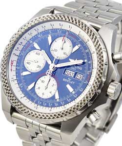Bentley Collection GT Chronograph Men's in Steel Steel on Bracelet with Blue Dial