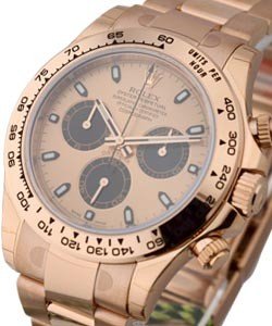 Daytona Cosmograph in Rose Gold on Rose Gold Oyster Bracelet with Rose Champagne Dial