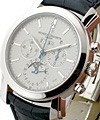 Malte Perpetual Calendar Chronograph - Excellence Platine Platinum on Strap with Silver Dial- Limited Edition 50pcs made
