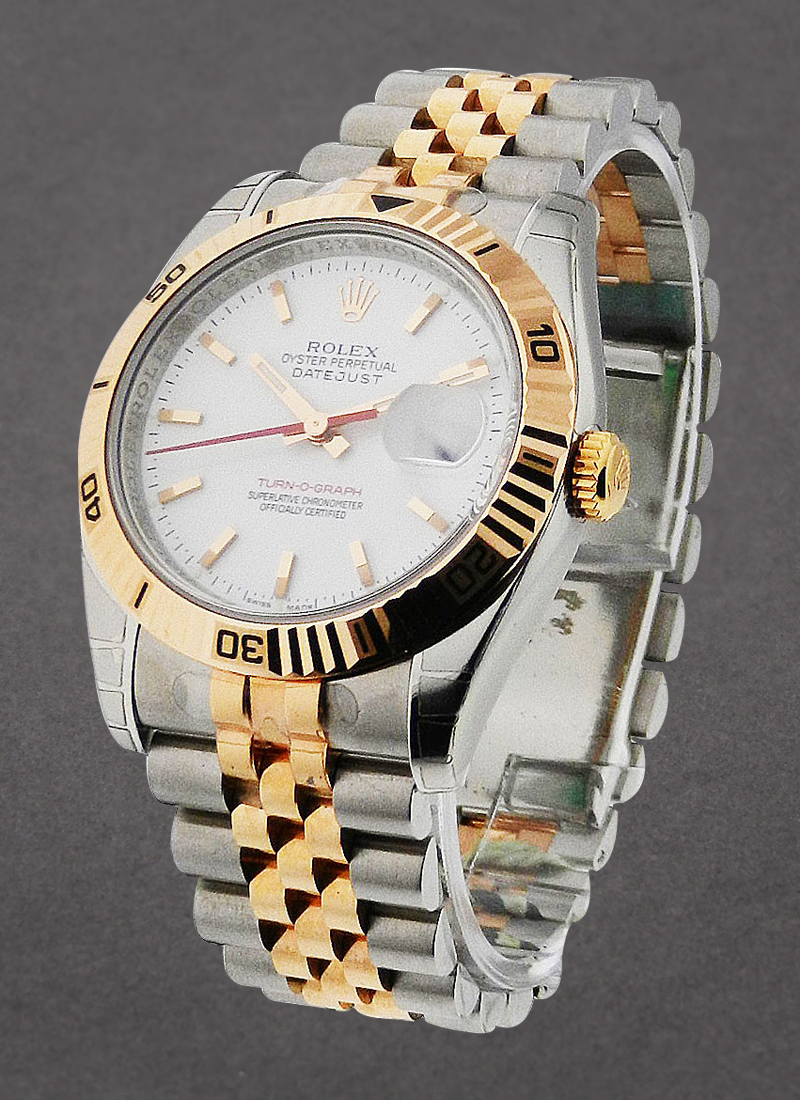 Rolex Unworn Datejust in Steel with Rose Gold Turn-O-Graph Bezel