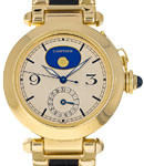 Fine Astronomic Pasha 18KT YG on Bracelet  With Date and Moon Phases