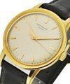 Vintage Mechanical Calatrava    Manufactured in 1950s 18KT Yellow Gold on Strap w/White Dial