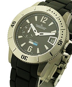 Master Compressor Diving GMT in Titanium  on Black Rubber Strap with Black Dial