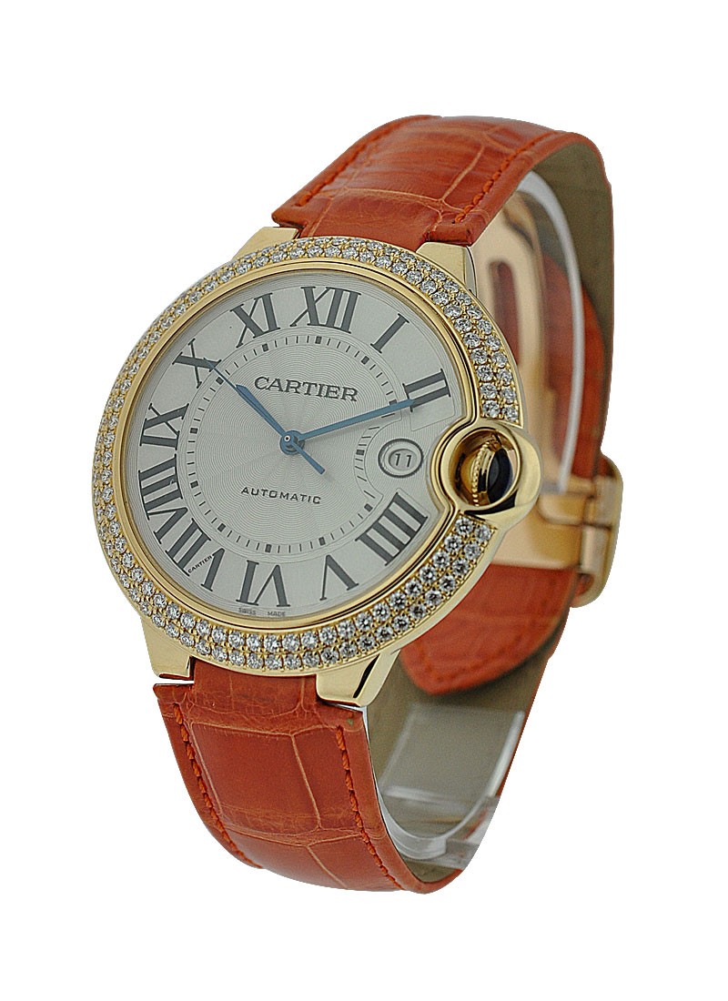 Cartier Ballon Bleu in Yellow Gold with Diamond Case - Large Size