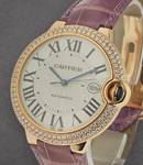 Ballon Bleu - Large Size Rose Gold with Diamond Case on Strap
