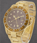 GMT Master Perpetual in Yellow Gold with Brown Bezel on Yellow Gold Jubilee Bracelet with Brown Dial