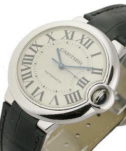 Ballon Bleu - Mid Size White Gold on Strap