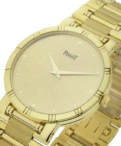Men Dancer Yellow Gold on Bracelet  Yellow Gold with Gold Dial