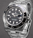 GMT Master II in Steel with Black Ceramic Bezel on Oyster Bracelet with Black Dial