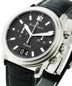 Leman Chronograph - Brushed Steel Steel on Strap with Black Dial