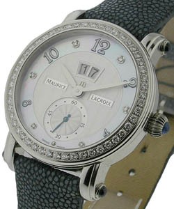 Masterpiece - Lady's Grand Guichet   Steel on Strap with Diamond Bezel - MOP Dial