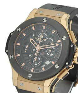 Aero Bang in Rose Gold- Limited Edition on Black Rubber Strap with Black Dial 500pcs Made