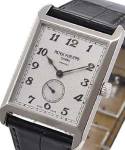 5109 Gondolo in White Gold on Black Crocodile Leather Strap with Silver Dial