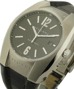 Ergon - Large Size  Steel on Strap with Black Dial 