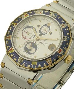 Admiral's Cup 39mm in Steel on 2-Tone Bracelet with Silver Dial
