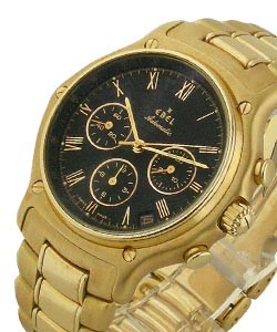 1911 Men's Chronograph Yellow Gold on Bracelet with Black Dial