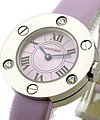 Cartier Love White Gold with Lilac Dial White Gold on Strap 