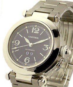 Pasha C with Blue Dial Steel on Bracelet with Big Date