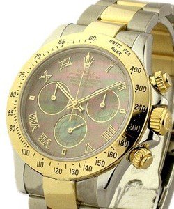 Cosmograph Daytona 2-Tone on Oyster Bracelet with Black MOP Dial
