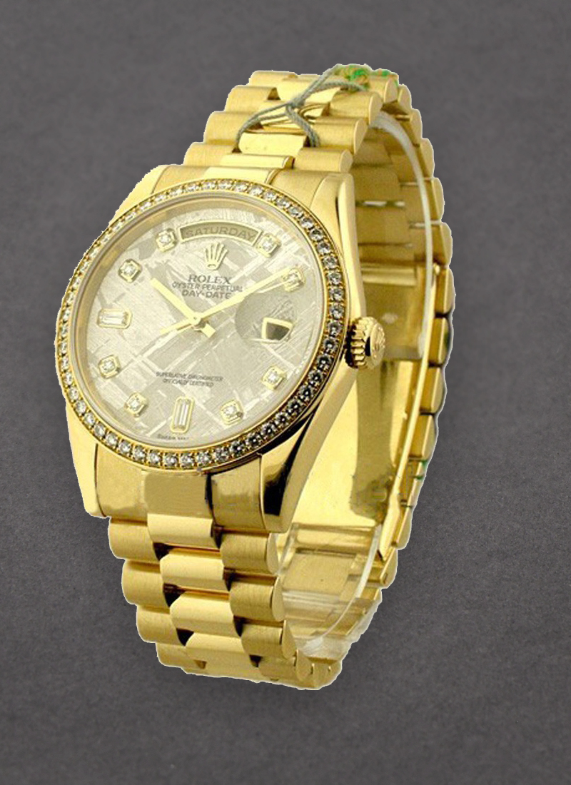 Pre-Owned Rolex Day-Date - President - Yellow Gold - Diamond Bezel - 36mm