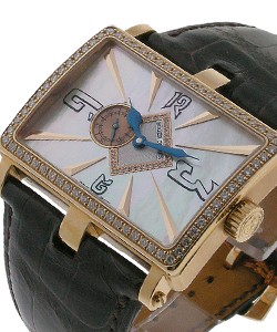 Too Much with Diamond Bezel - MOP Diamond Dial Rose Gold on Strap