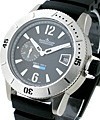 Master Compressor Diving GMT in Titanium  on Black Rubber Strap with Black Dial 