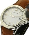 Leman Ultra Slim  Stainless Steel on Strap with Silver Dial 
