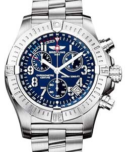 Avenger Seawolf Chronograph in Steel Steel on Bracelet with Blue Dial 