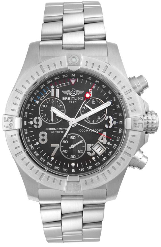 Avenger Seawolf Chronograph in Steel on Steel Bracelet with Grey Dial