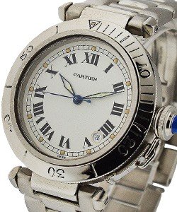 38mm Pasha Automatic Steel on Bracelet with White Dial