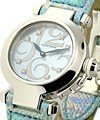 Pasha 32mm - White Gold - Blue Diamond Dial White Gold on Strap