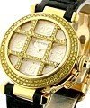 32mm Pasha with Yellow Diamond Grid Yellow Gold on Strap