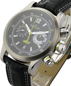 Valentino Rossi - Master Compressor in Steel on Black Alligator Leather Strap with Carbon Dial