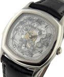 John Schaeffer  Skeleton Minute Repeater in Platinum on Black Leather Strap with Skeleton Dial - Limited to 10 Pieces