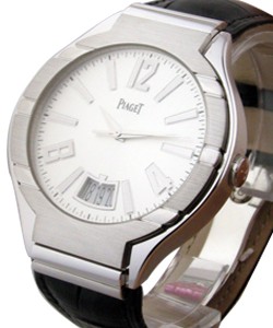 Polo 43mm Large Size with Big Date White Gold on Strap