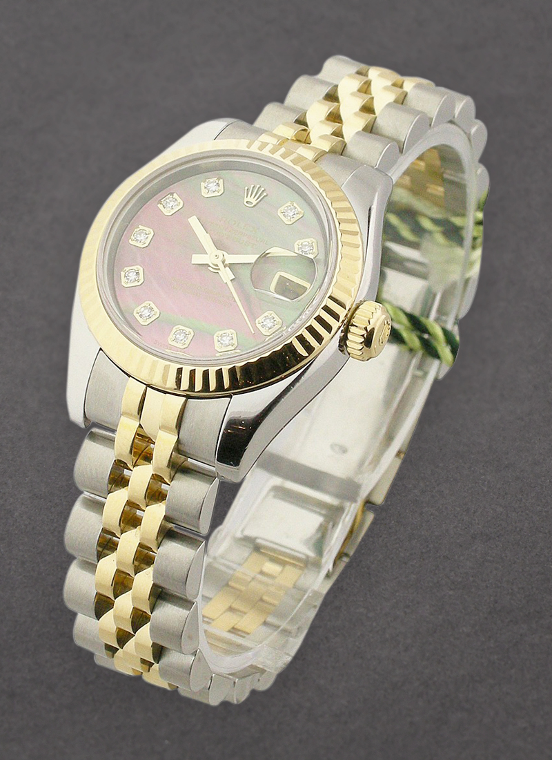 Pre-Owned Rolex Lady's 2-Tone Datejust in Steel and Yellow Gold Fluted Bezel