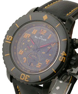 Speed Command Chronograph - Orange DLC Steel on Strap with Carbon Fiber Dial