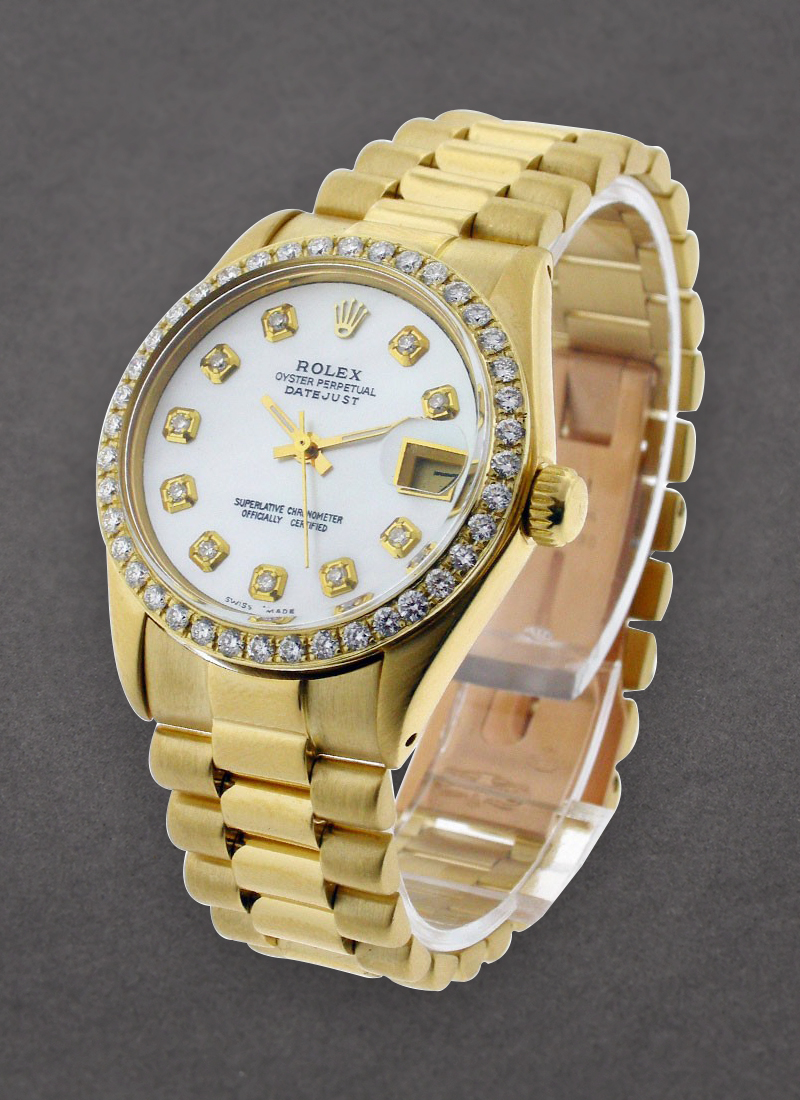 Pre-Owned Rolex 31mm - Mid Size President - Diamond Bezel