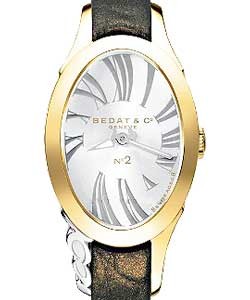 No. 2 Ref. 207  Yellow Gold/White Gold on Strap w/ Silver Dial
